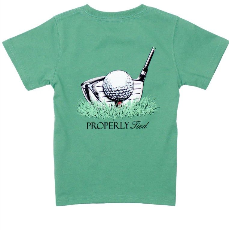 Properly Tied Short Sleeve Boys Driver Ivy
