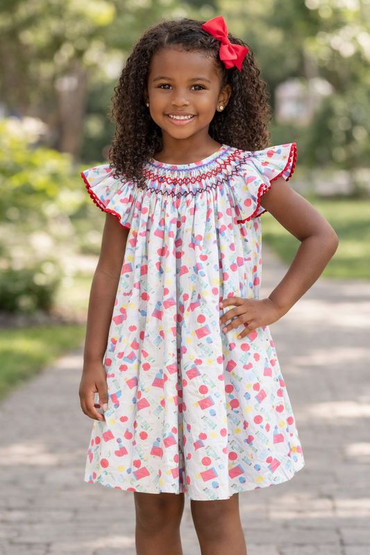 Hand Smocked American Roots Zoey Dress