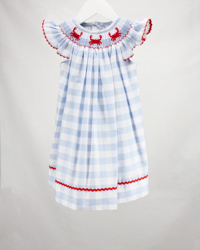 Hand Smocked Zoey Crab Dress