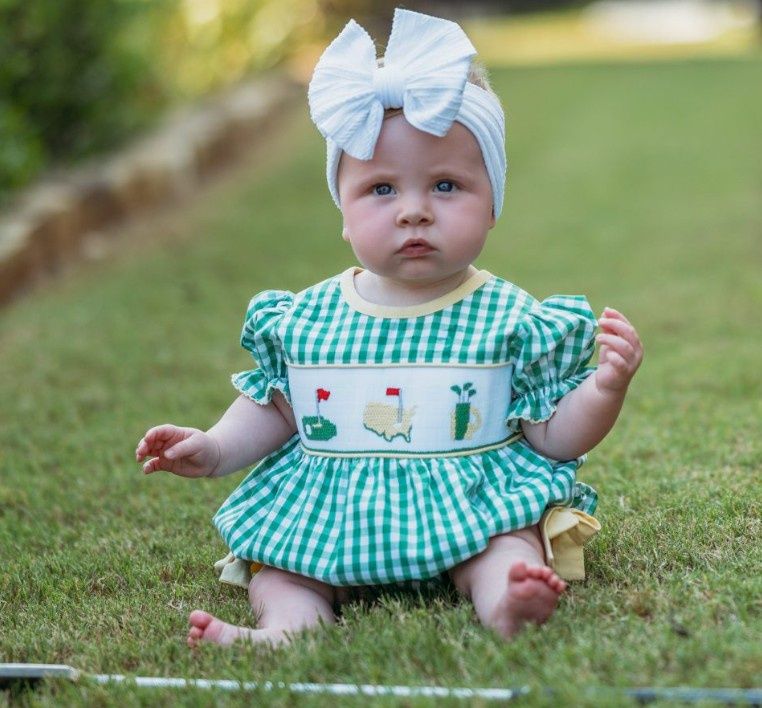 Three Sisters- Smocked Girls Golf Bubble