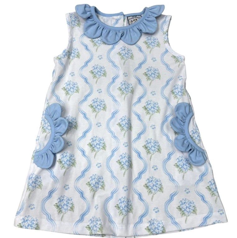 Three Sisters- Blue Hydrangea Dress