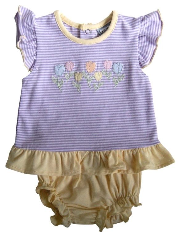 Three Sisters- Lavender Stripe Tulip Bubble