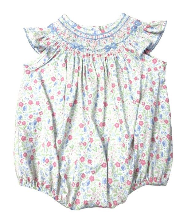 Three Sisters Hand Smocked In Full Bloom Bubble