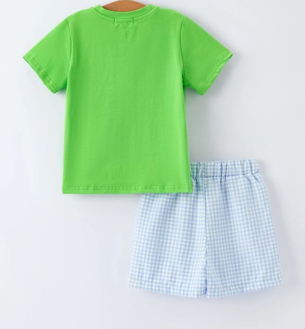 Boys Smocked Alligator Set