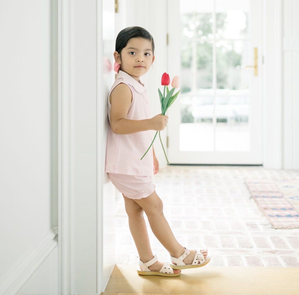 Proper Peony Pink Scallop Bloomer Set