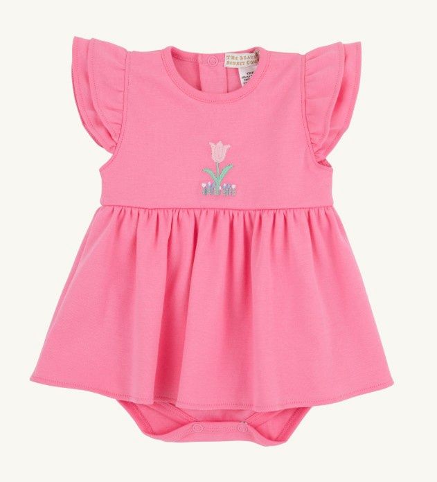 Daisy's Diaper Cover Dress- Romany Rose/Flower