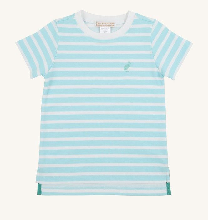 Carter Crewneck- Edisto Egg Blue Stripe