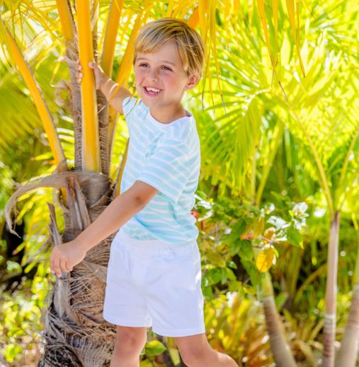 Carter Crewneck- Edisto Egg Blue Stripe