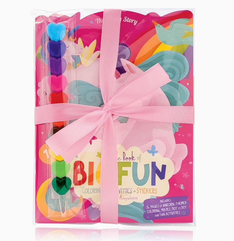 Unicorn Activity Book and Crayon Gift Set