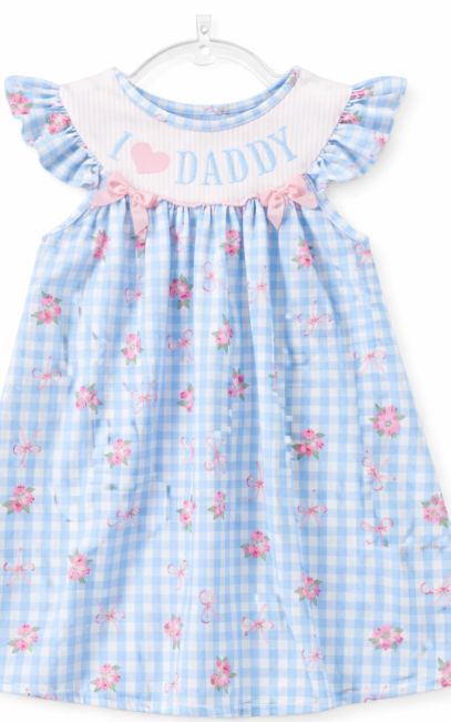 I love Daddy Smocked Dress