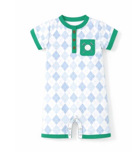 Argyle Boys Golf Romper