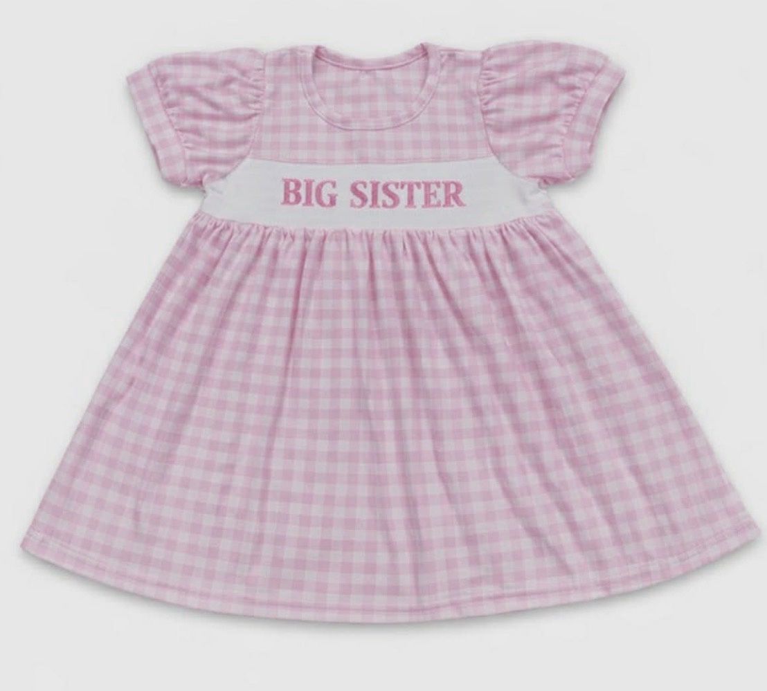 Embroidered Big Sister Dress (Pre-order)