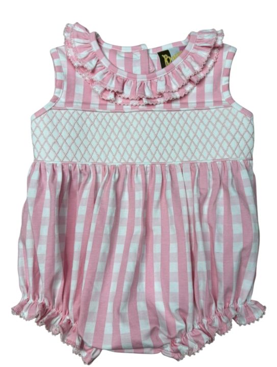 Pink Gingham Pearl Bubble