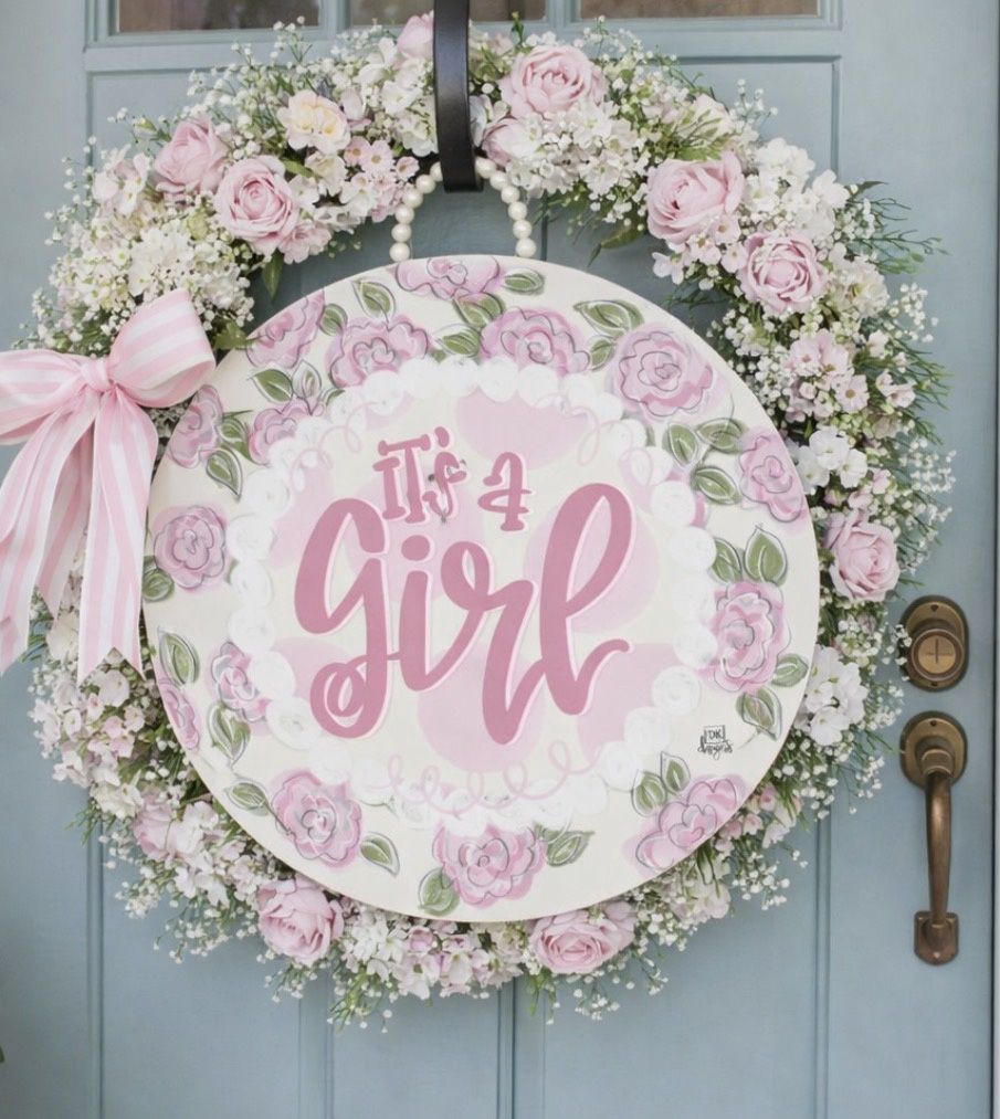 It’s a Girl Sign, COLOR: Round