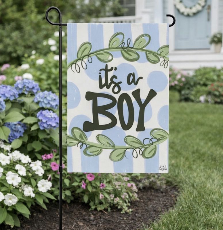Baby Announcement Yard Glam