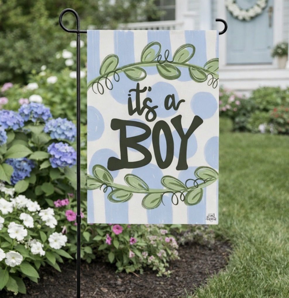 Baby Announcement Yard Glam, COLOR: Boy