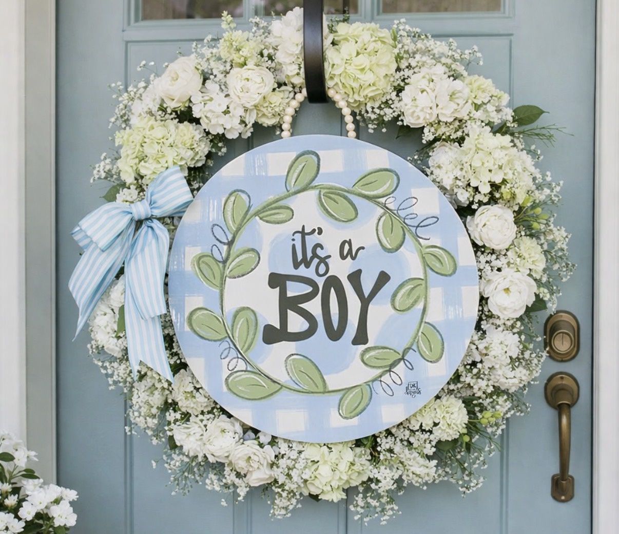 It’s a  Boy Sign, COLOR: Round