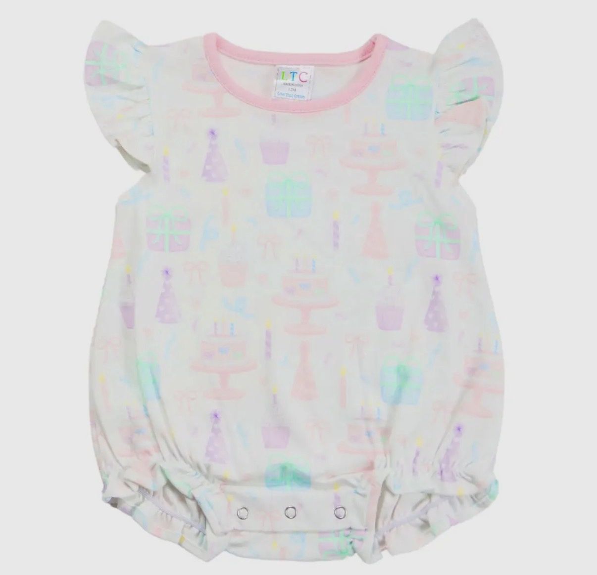 Pink Birthday Bubble Blank