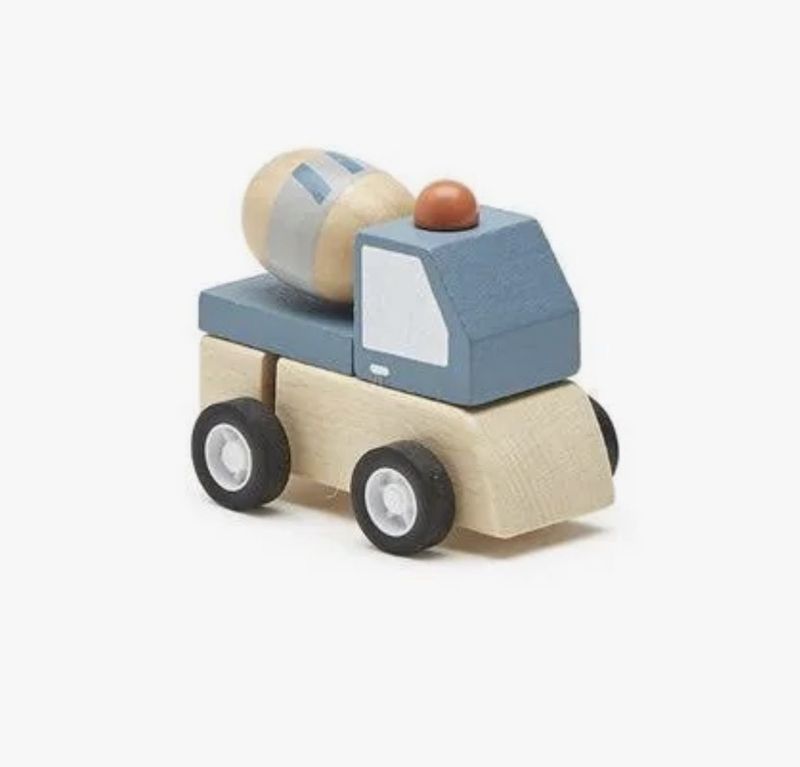 Wooden Wind Up Construction Toy