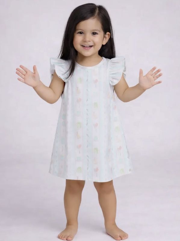 Girls Birthday Dress Blank