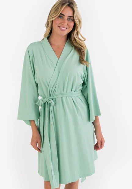 Sage Maternity Robe