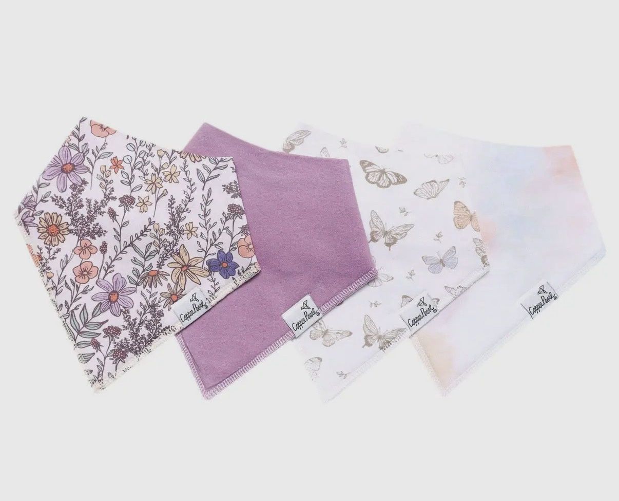 Copper Pearl Bibs-Flora