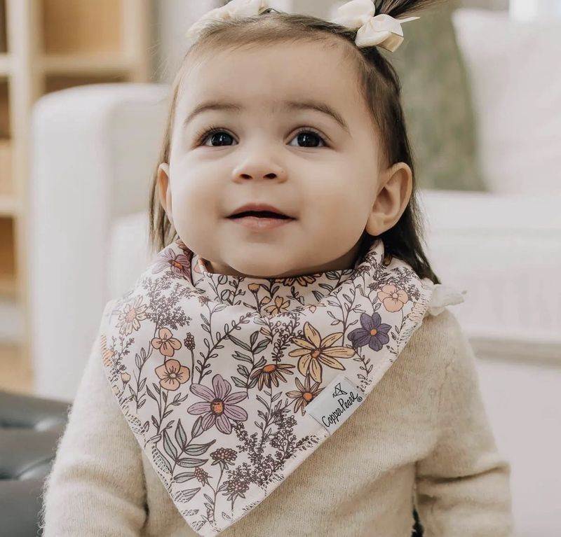 Copper Pearl Bibs-Flora