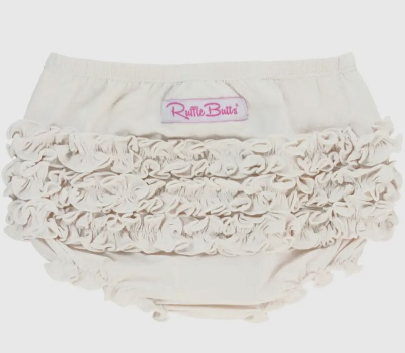 RuffleButt Ivory Knit Bloomer