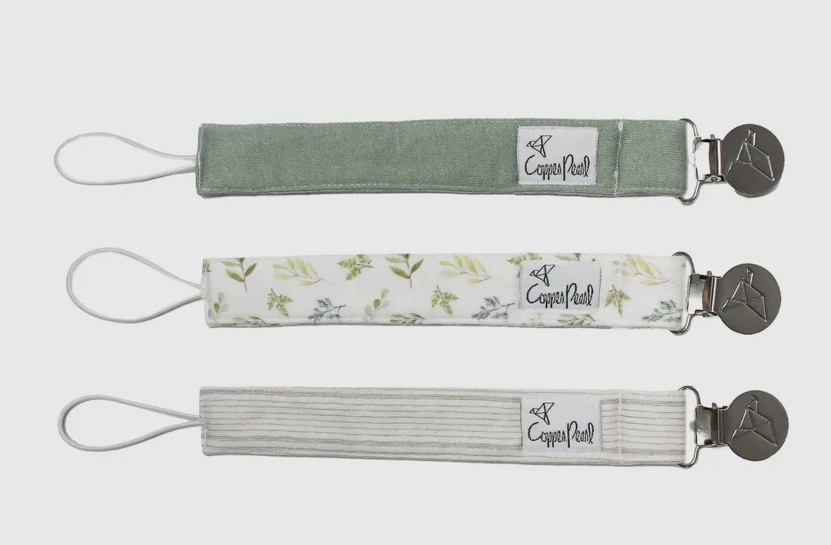 Copper Pearl Binky Clips, COLOR: Haven