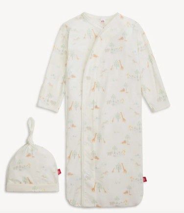 Magnetic Me- White Serene Safari Gown &amp; Hat Set