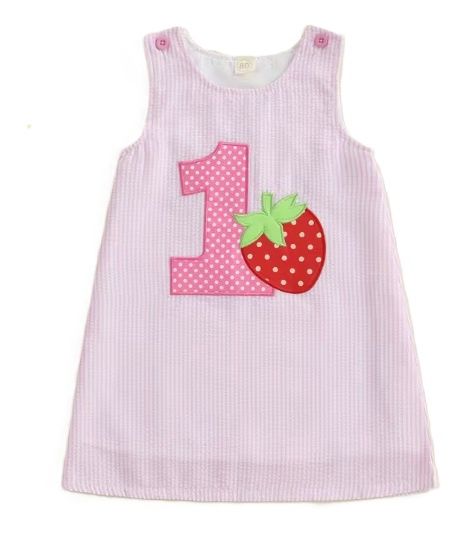 First Birthday Strawberry Dress