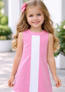 Collins Dress- Pink &amp; White