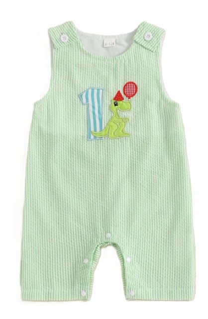 First Birthday Green Dino John John