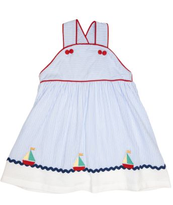 Seersucker Applique Sundress
