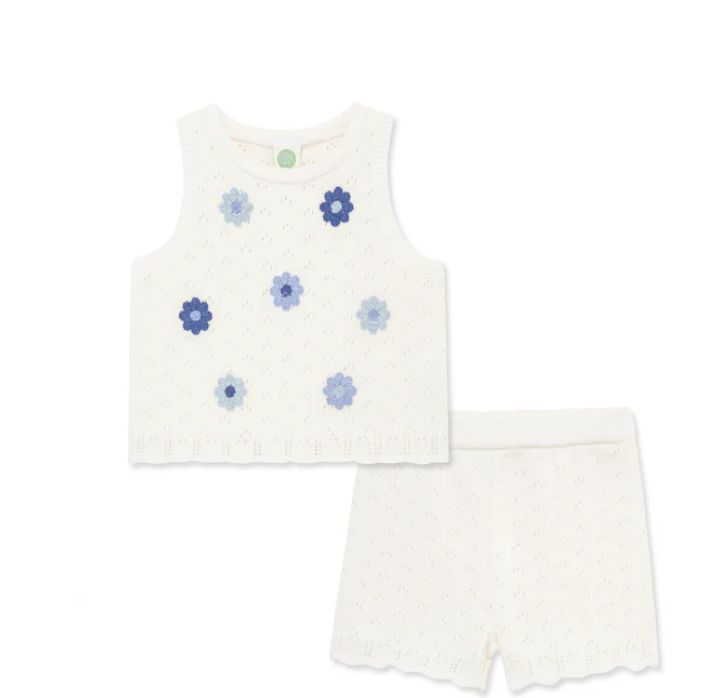 Little Me- Daisy Pointelle Set