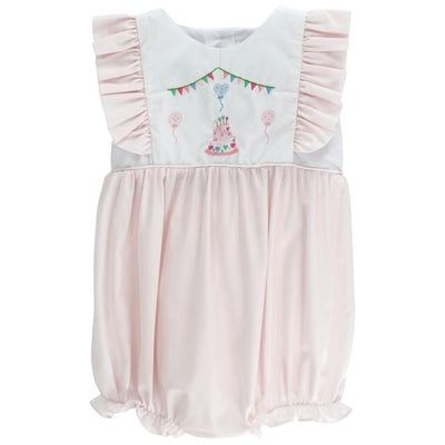 Bailey Boys- Girls Birthday Bash Embroidered Dress, Size: 12M