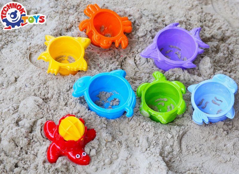 Technok- Sea Animal Stacking Beach Toys