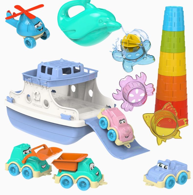 Technok- Ferry Fun &amp; Friends Beach Toy Set