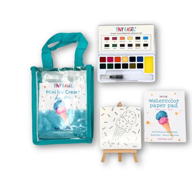 Tiny Easel Art Kit, COLOR: Ice Cream