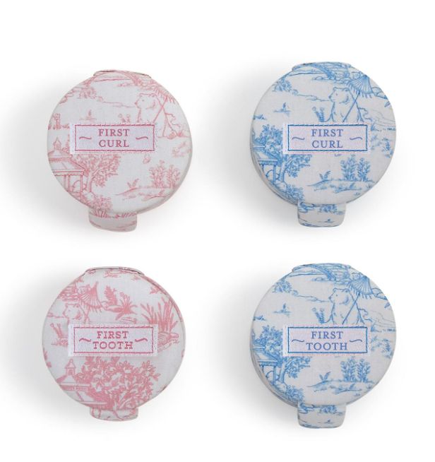 First Tooth &amp; Curl Toile Gift Set