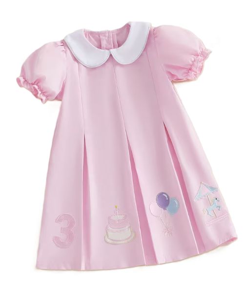 Sweet Girls PP Collar Birthday Dress, Size: 3T