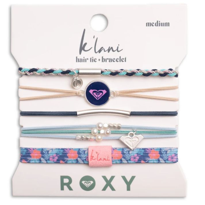 K'lani + Roxy Ocean Bloom Hair Tie Bracelets