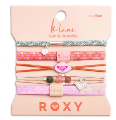 K'lani + Roxy Pink Tropics Hair Tie Bracelets