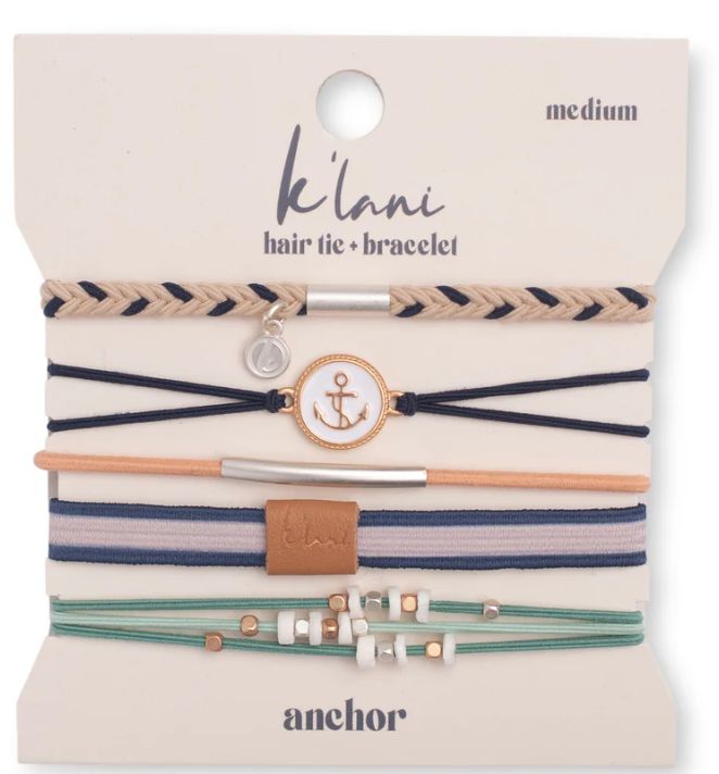 K'lani Anchor Hair Tie Bracelets