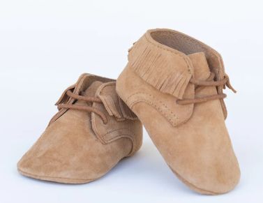 Chayton Fringe Lace-Up Oxford- Chestnut