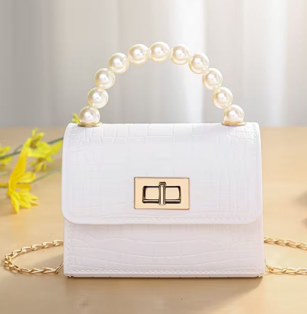 Jelly Purse with Pearl Handle