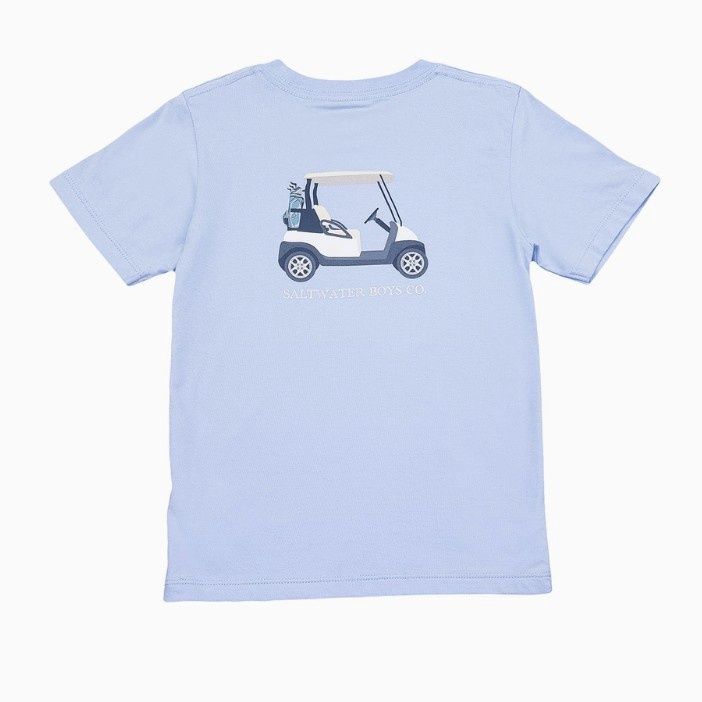 Saltwater Boys- Blue Golf Cart T-Shirt