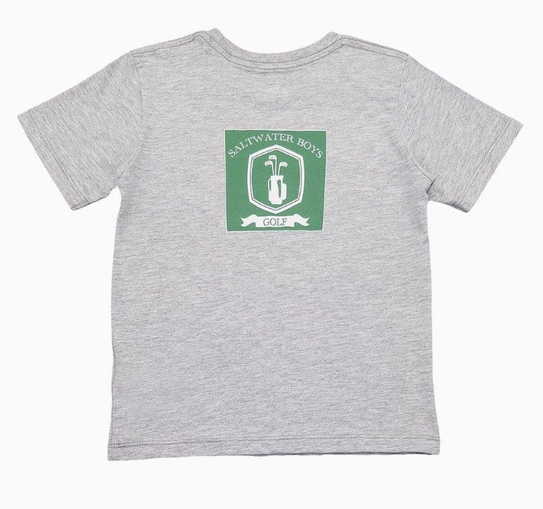 Saltwater Boys- Grey Golf Bag T-Shirt
