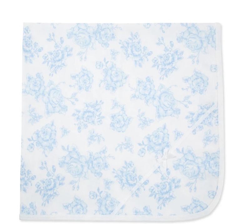 Blue Floral Blanket