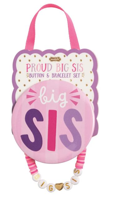 Proud Big Sister Button &amp; Bracelet Set